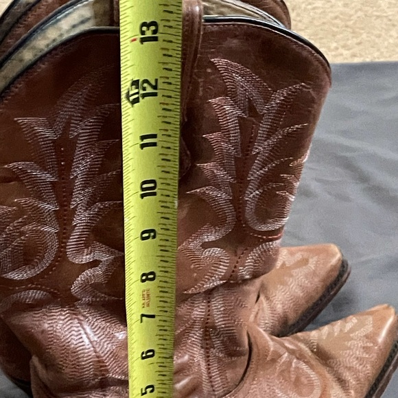 CORRAL Picasso Cognac Full Stitch Boots 7.5 W - Picture 6 of 11